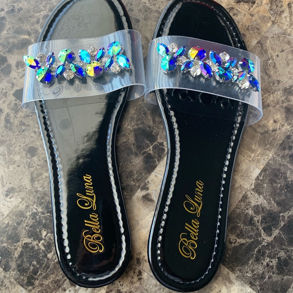 Bella Luna Crystal Clear Sandals